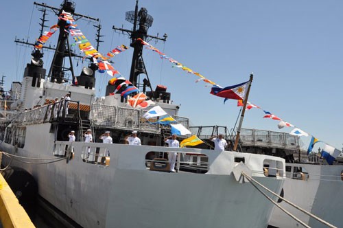 Chiếc tàu chiến lớp Hamilton đã được Mỹ cung cấp cho Philippines - Ảnh: philippineembassy-usa